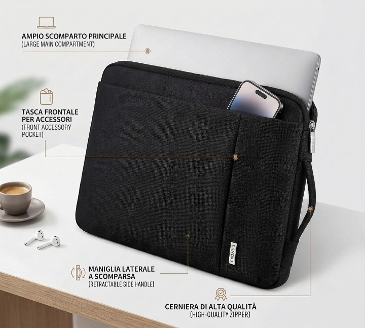 Custodia PC Portatile fino a 15,6 Pollici LANDICI