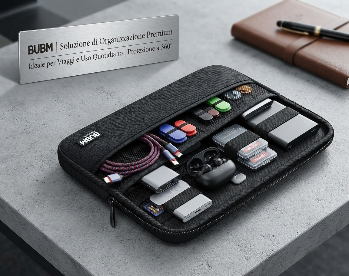 Organizer Tech a Doppio Strato BUBM, Custodia da Viaggio