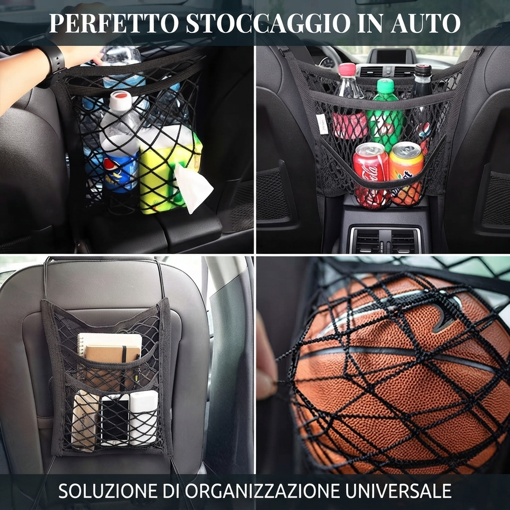 Rete Barriera/Organizzatore Auto per Cani e Bambini