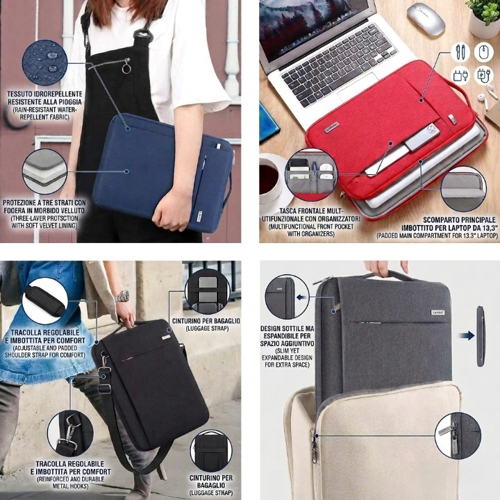 Custodia PC Portatile fino a 15,6 Pollici LANDICI