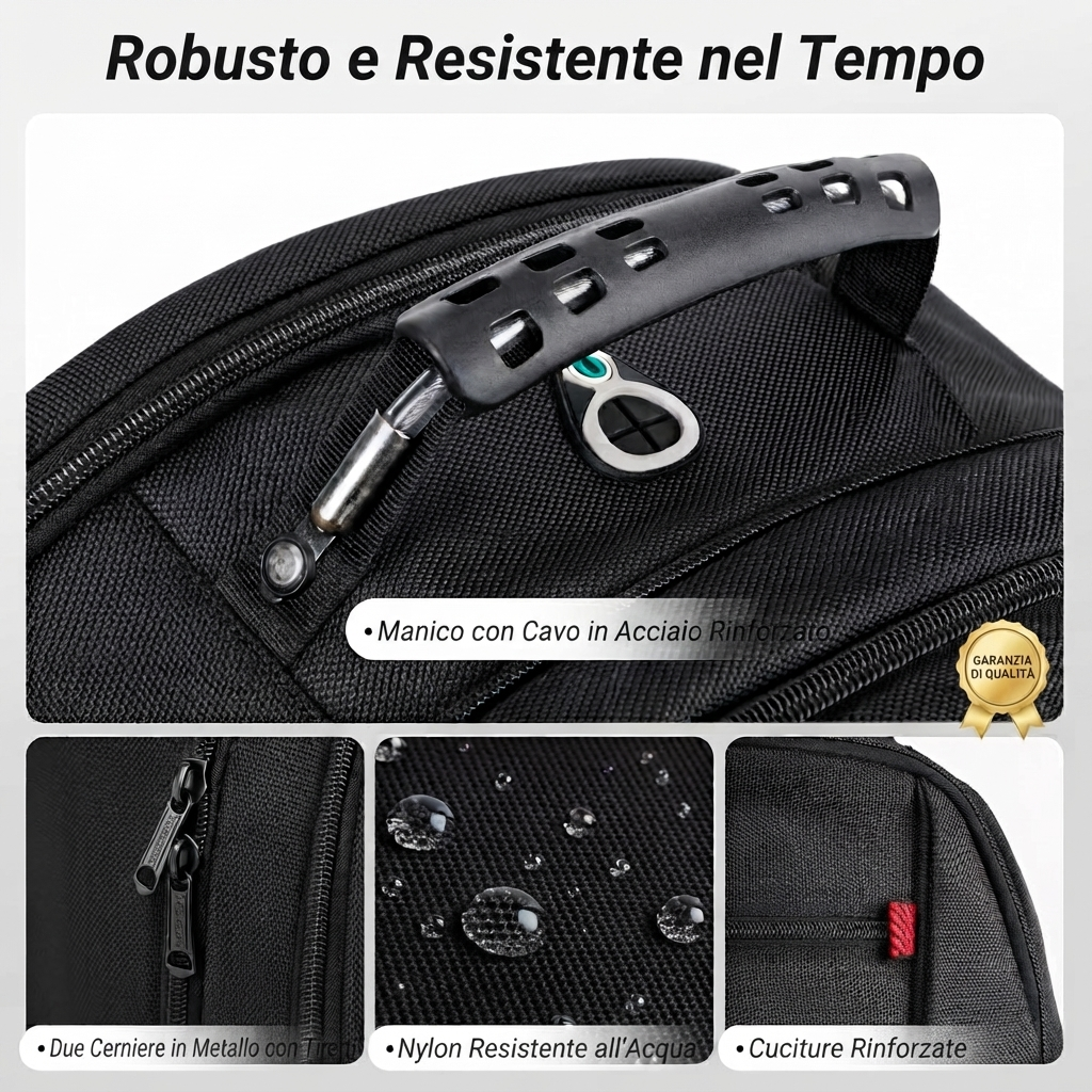 Zaino da Viaggio e Lavoro, Porta PC 17 Pollici YOREPEK