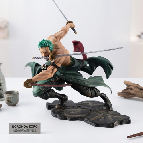 Action Figure Roronoa Zoro - Versione Combat "Sann-Zenn-Se-Kai" - 18 cm
