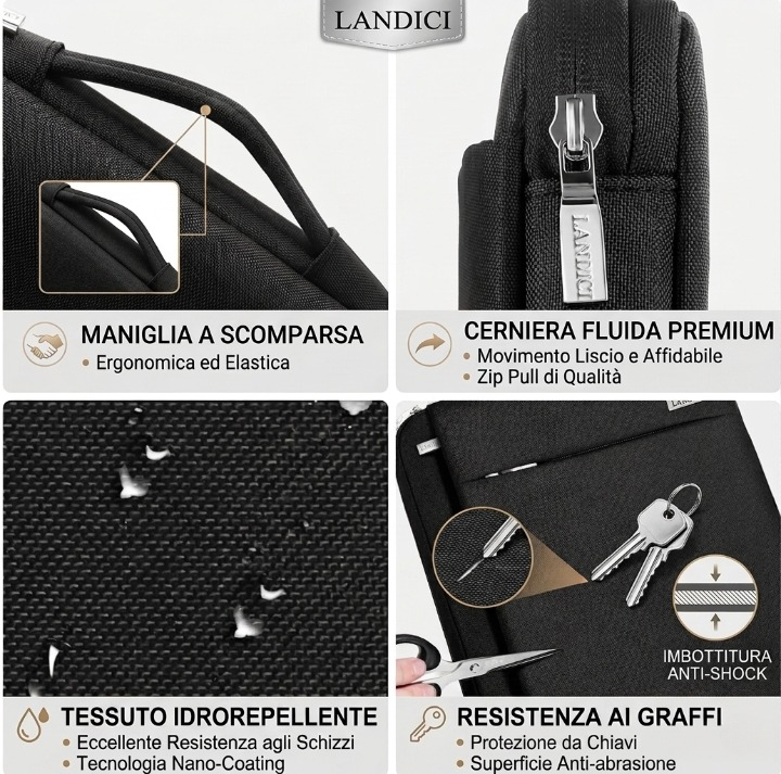 Custodia PC Portatile fino a 15,6 Pollici LANDICI