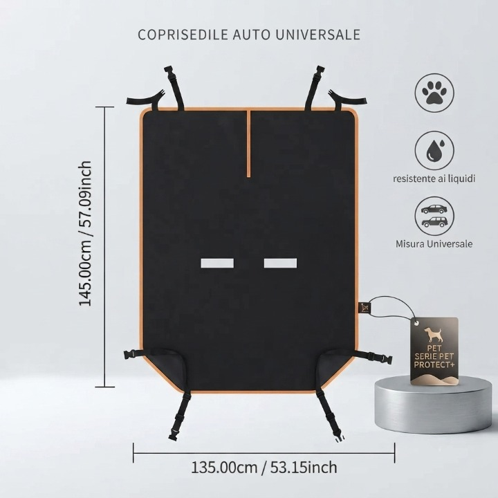 Coprisedile Auto per Animali/lavoro - Telo Protettivo Universale Impermeabile e Antigraffio