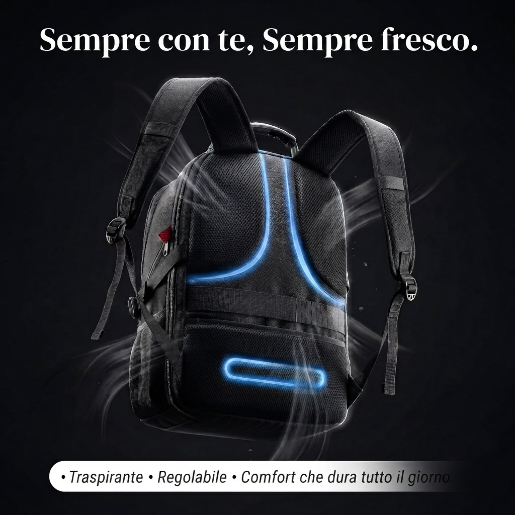 Zaino da Viaggio e Lavoro, Porta PC 17 Pollici YOREPEK