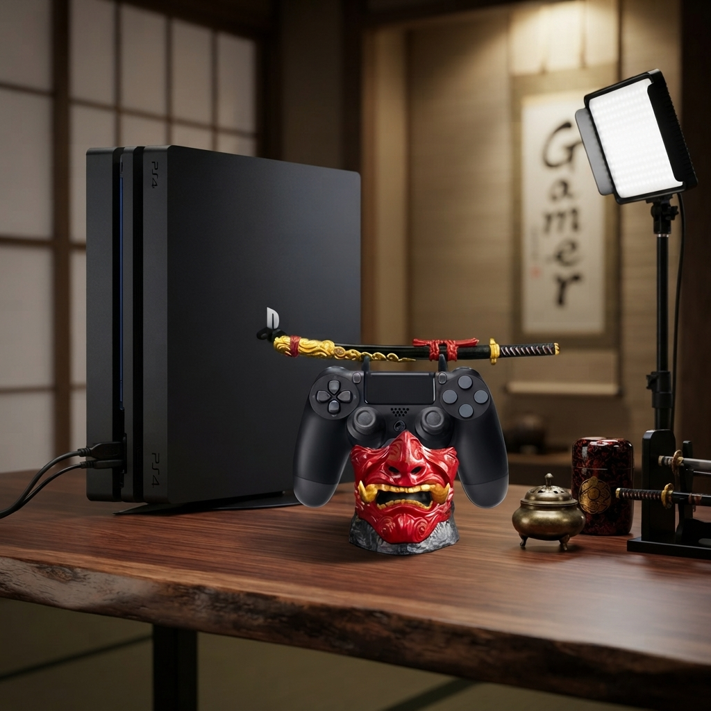 Supporto da scrivania Oni Mask per Controller PS5/PS4
