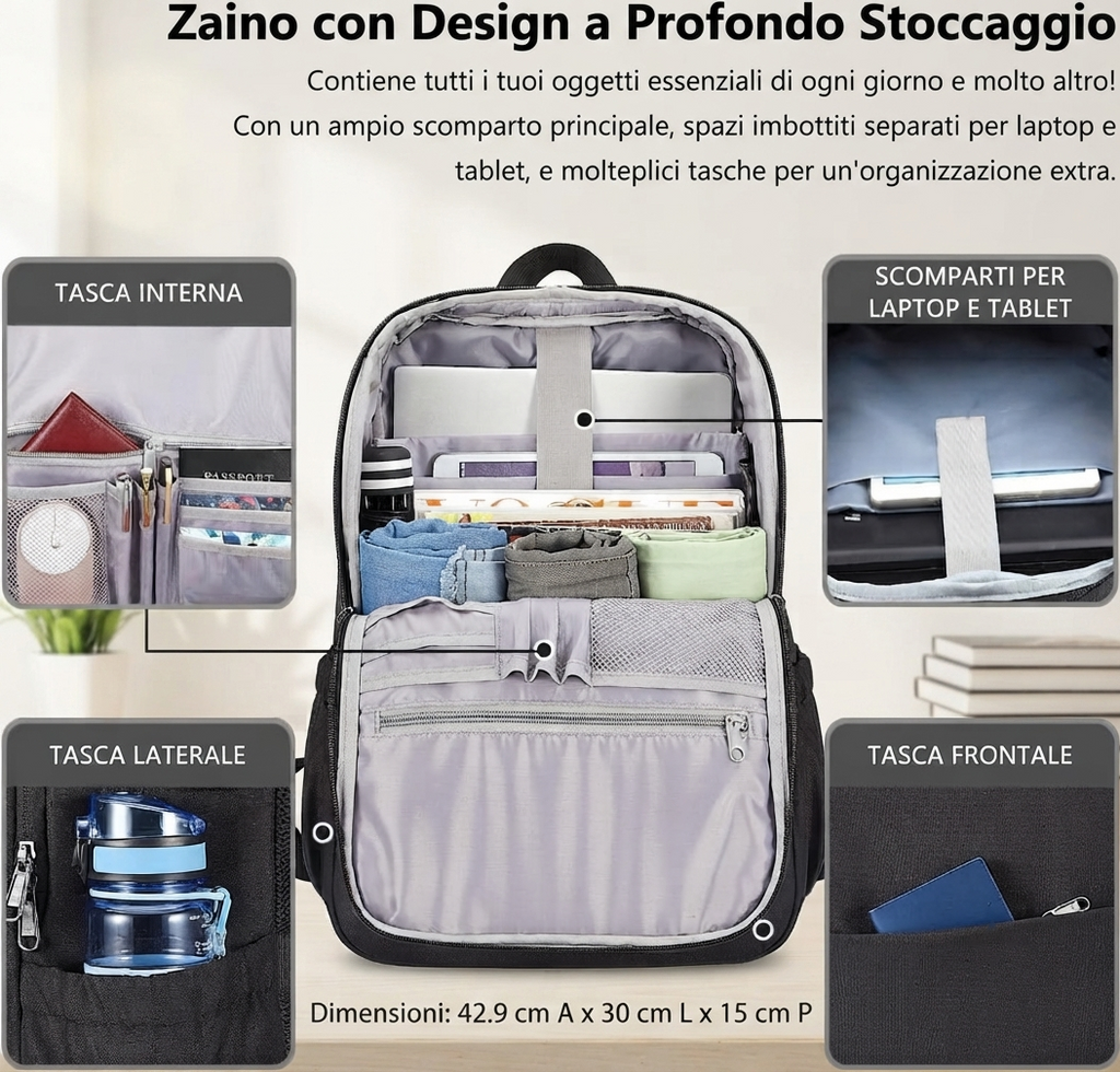Zaino Laptop 15.6" MAXTOP