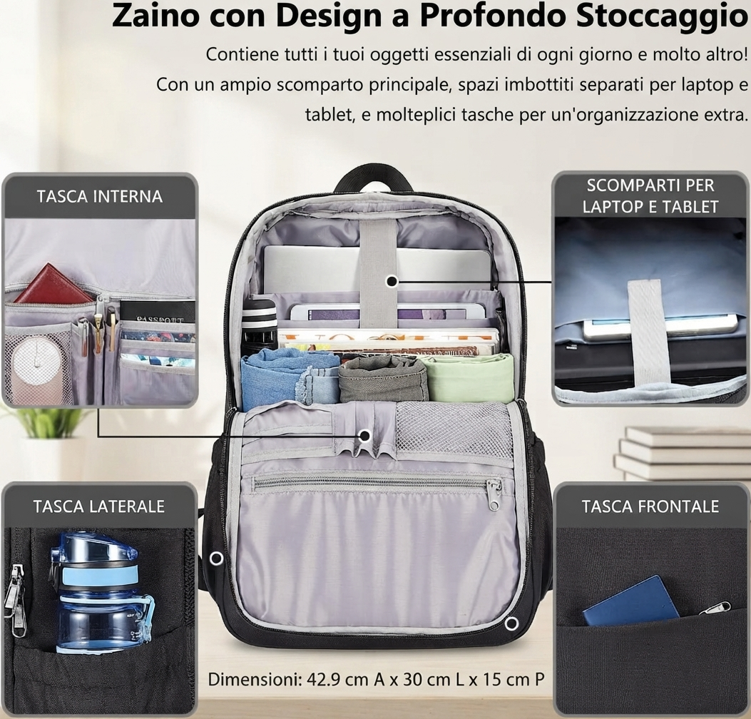 Zaino Laptop 15.6" MAXTOP
