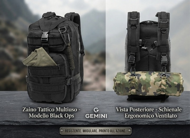 Zaino Tattico 30L Multiuso