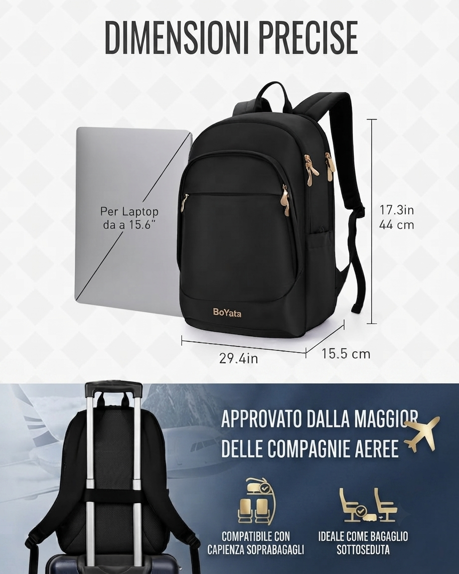 Zaino Porta PC 15.6" Antifurto