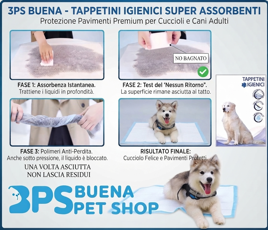 Tappetini Igienici Super Assorbenti 120 Pz (60x90 cm)