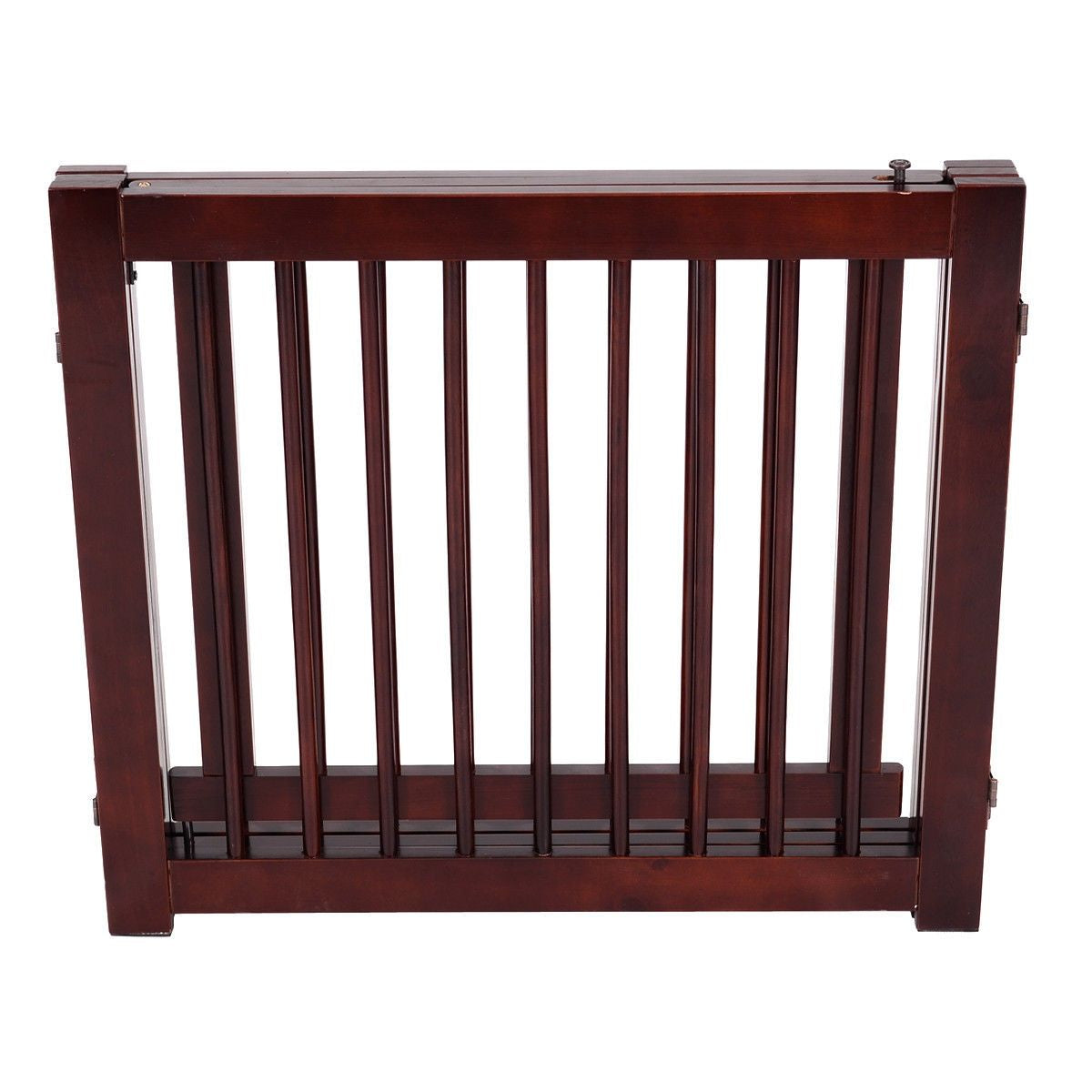 Cancello per Cani Pieghevole 3 Pezzi Cancelletto Di Sicurezza per Animali Domestici 206X61X1,8Cm